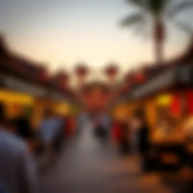 An artistic representation of cultural events held in Dubai's Culture Village