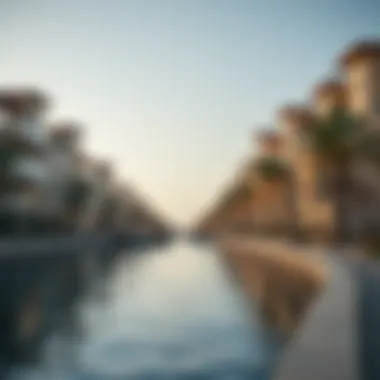 A tranquil waterfront scene reflecting the essence of Culture Village