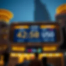 Currency exchange rates displayed on a digital screen