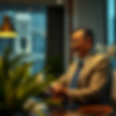 Investment Strategies for High-Value Transactions A financial advisor discussing investment strategies with clients