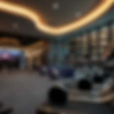 State-of-the-art fitness center with high-end equipment