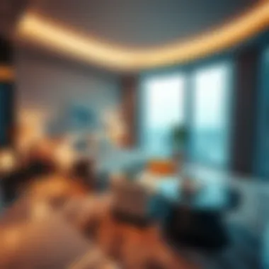 Luxurious suite showcasing modern design and comfort