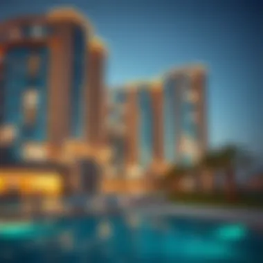 Stunning architectural design of Damac Hills Rotana showcasing contemporary style