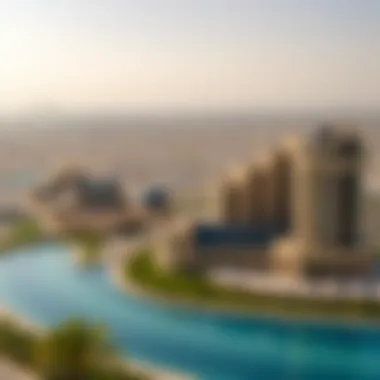 Panoramic view of the strategic location of Deyaar Amalia in Dubai's vibrant landscape