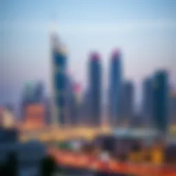 DIFC skyline with modern skyscrapers