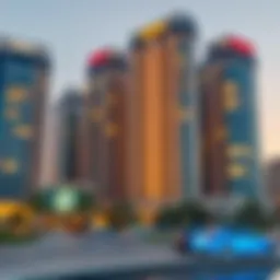 Stunning view of DIFC Park Towers showcasing modern architecture