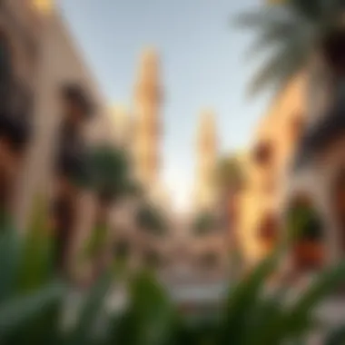 Cultural attractions within Arjan highlighting Dubai's rich heritage