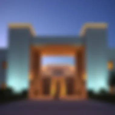 Modern luxury real estate near iconic gates