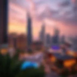 Stunning skyline view of Emaar Town Square