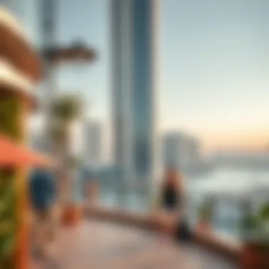 Lifestyle and Views Near Escan Marina Tower Vibrant lifestyle scene surrounding Escan Marina Tower with waterfront views