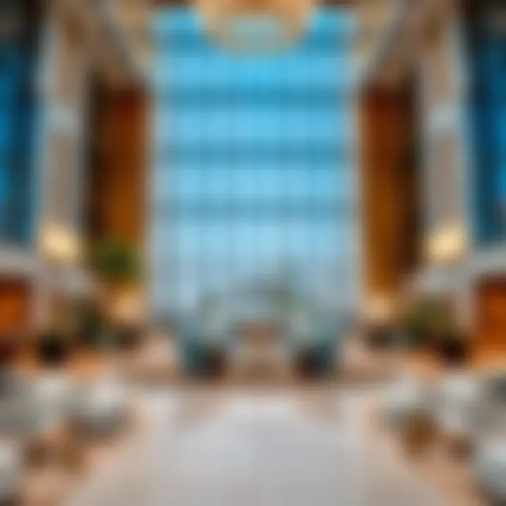 Luxurious lobby design of Tower Three