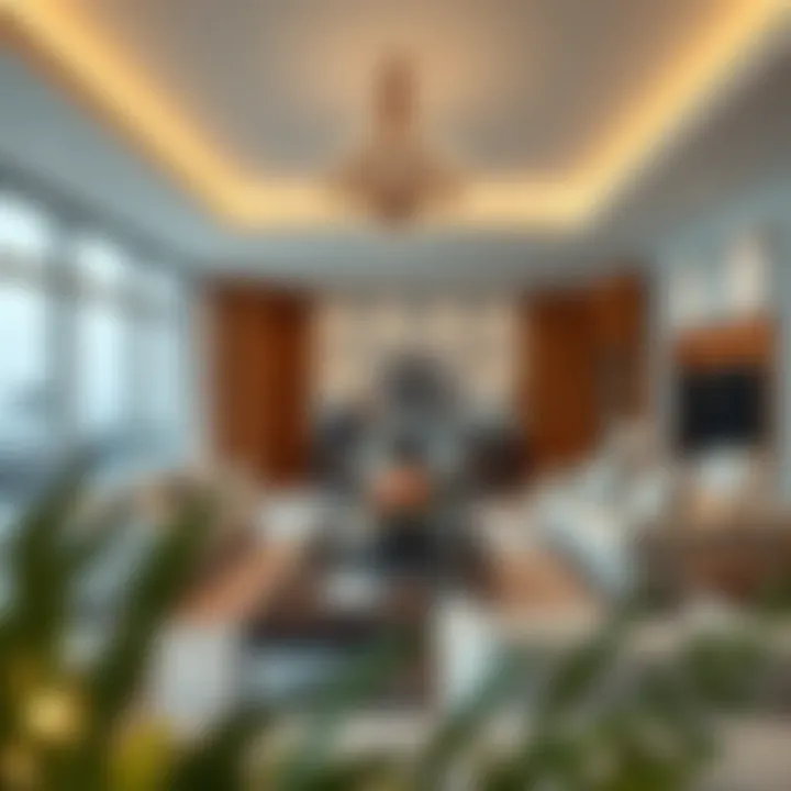 Elegant Living Space Luxurious interior of a living space in Executive Bay apartments