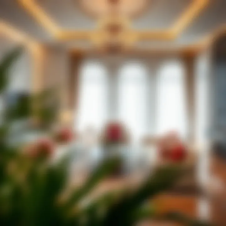 Luxurious living room interior of a Five Palm Residence