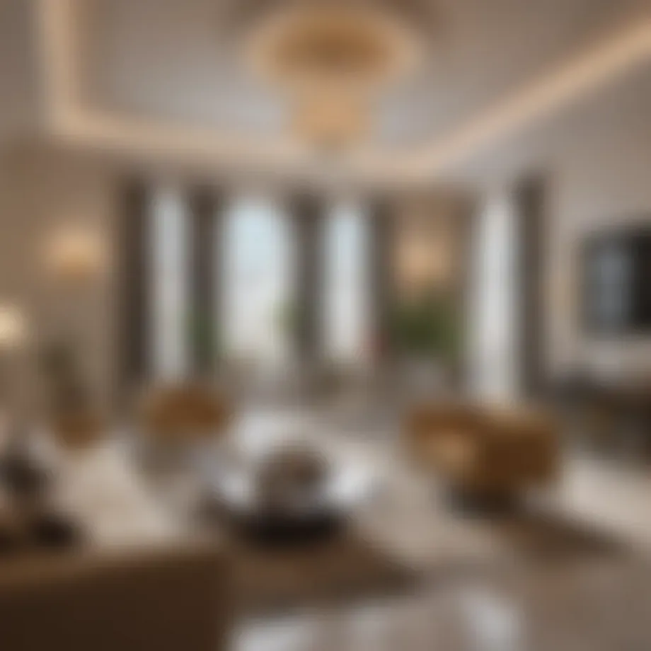 Luxurious flat interior design in Deira