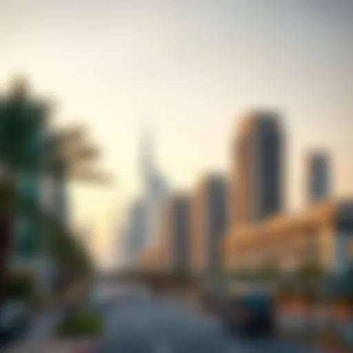 Al Nahda Skyline: A Fusion of Modernity and Comfort Stunning skyline view of Al Nahda, Dubai showcasing modern architecture.