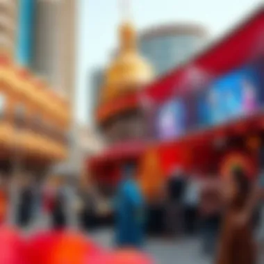 Cultural Vibrancy in the Grande Opera District Vibrant cultural scene in the Grande Opera District during a performance