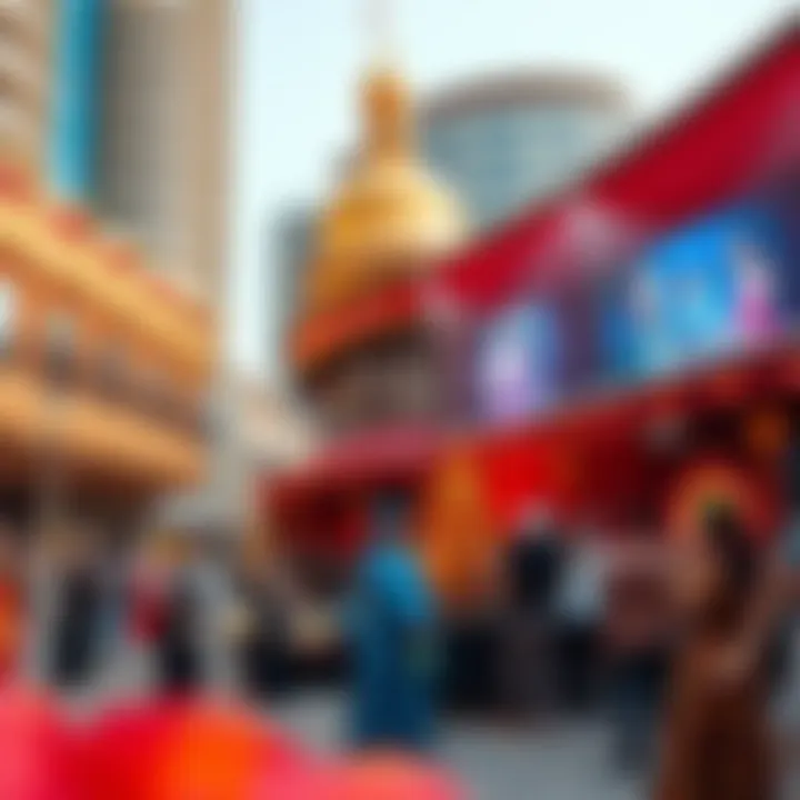 Cultural Vibrancy in the Grande Opera District Vibrant cultural scene in the Grande Opera District during a performance