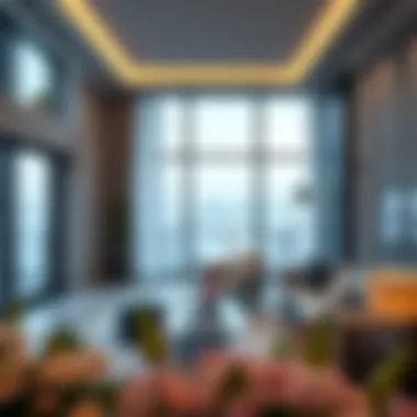 Elegant interior of a high-end apartment in Icon Bay