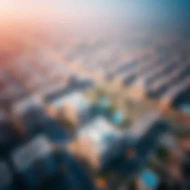 Aerial Perspective of Warsan 4's Development Aerial view of International City Phase 2 showcasing architectural layout