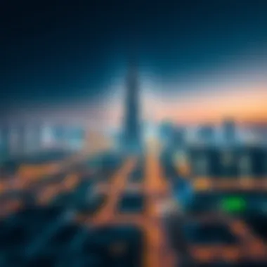 Dubai Skyline Featuring Warsan 4's Potential Panoramic skyline of Dubai highlighting the significance of Warsan 4