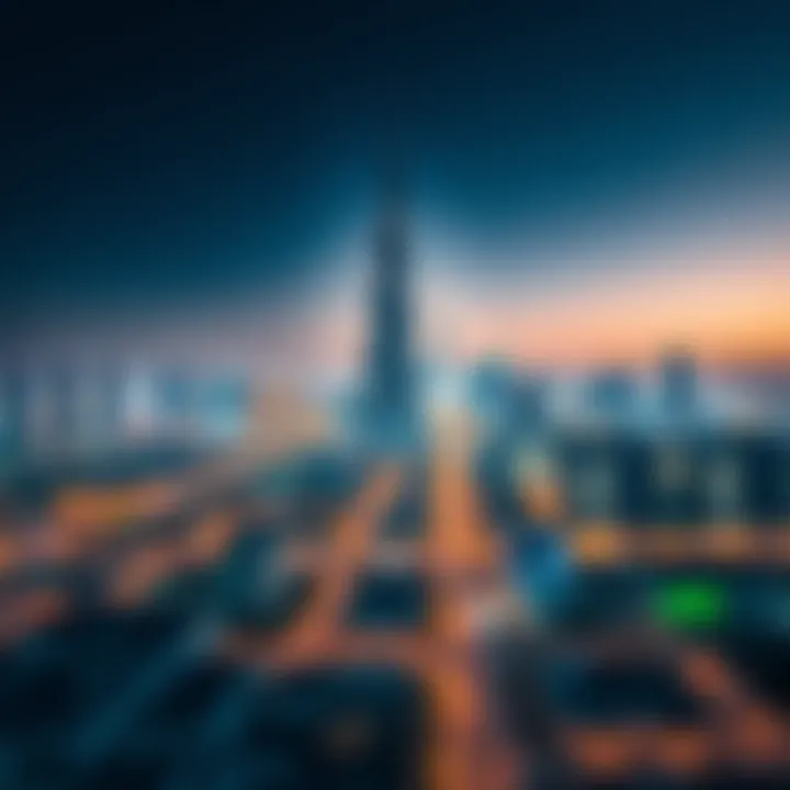 Dubai Skyline Featuring Warsan 4's Potential Panoramic skyline of Dubai highlighting the significance of Warsan 4