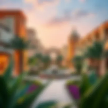 Stunning view of Jebel Ali Discovery Gardens showcasing vibrant architecture