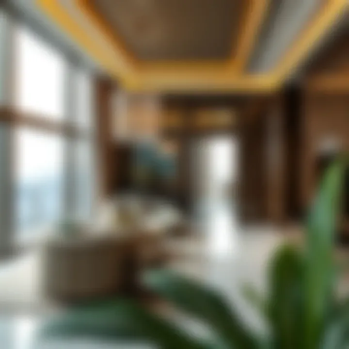 Luxurious interior of a residence in JVC Tower highlighting upscale furnishings