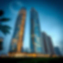 Stunning exterior view of JVC Tower showcasing its modern architecture