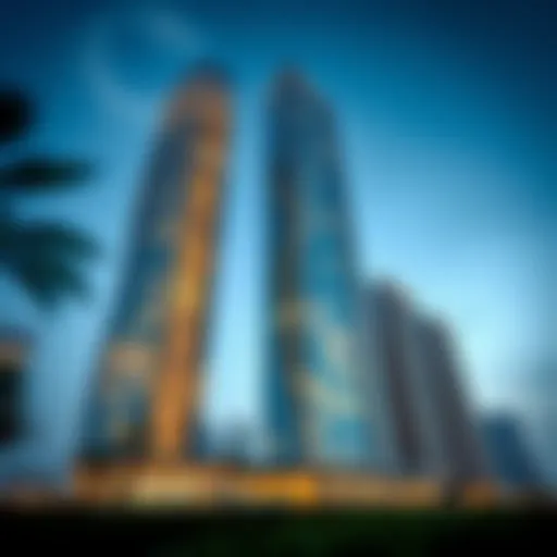 Stunning exterior view of JVC Tower showcasing its modern architecture