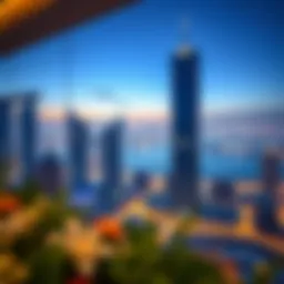 Stunning view of luxury apartments near World Trade Center