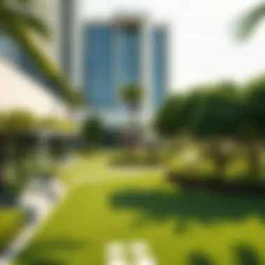 Lush green spaces and recreation areas in the Peninsula