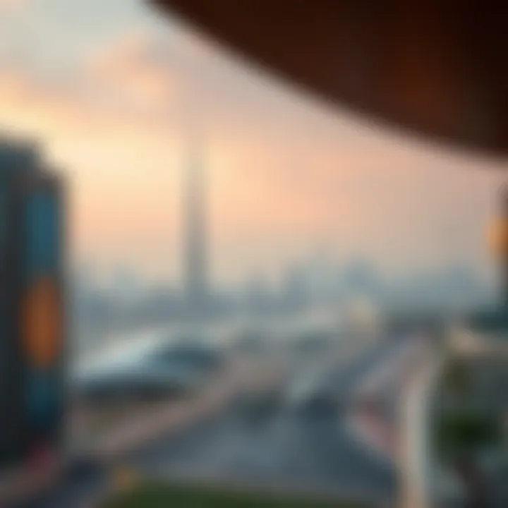 Dubai Skyline from Zanzebeel 4 A scenic view of Dubai's skyline from Zanzebeel 4 illustrating its prime location