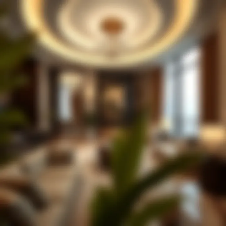 Luxurious interior of a residence in Marina Crown Tower