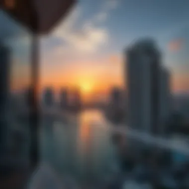 A picturesque sunset view from a Marina Diamond balcony