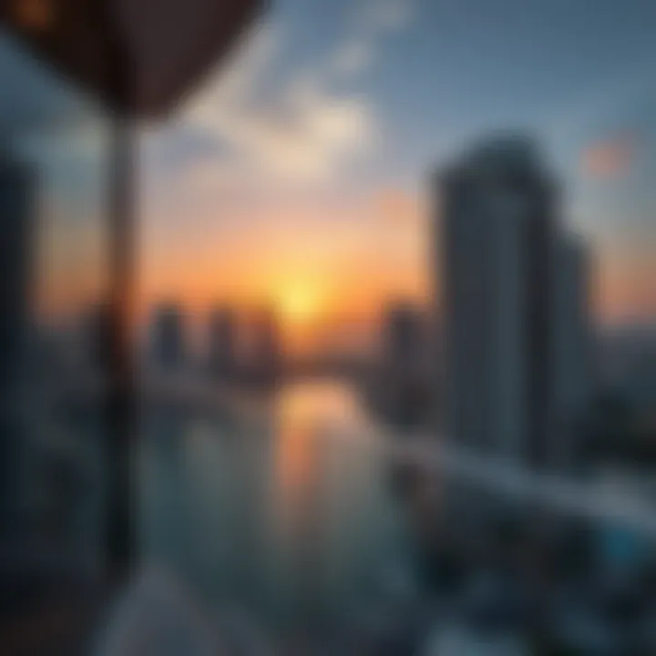 A picturesque sunset view from a Marina Diamond balcony