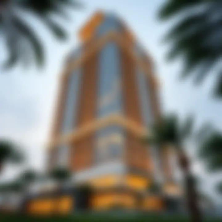 Exterior view showcasing the architectural brilliance of Meera Tower