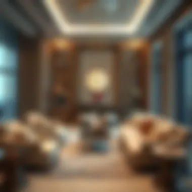 Luxurious interior space highlighting bespoke design elements