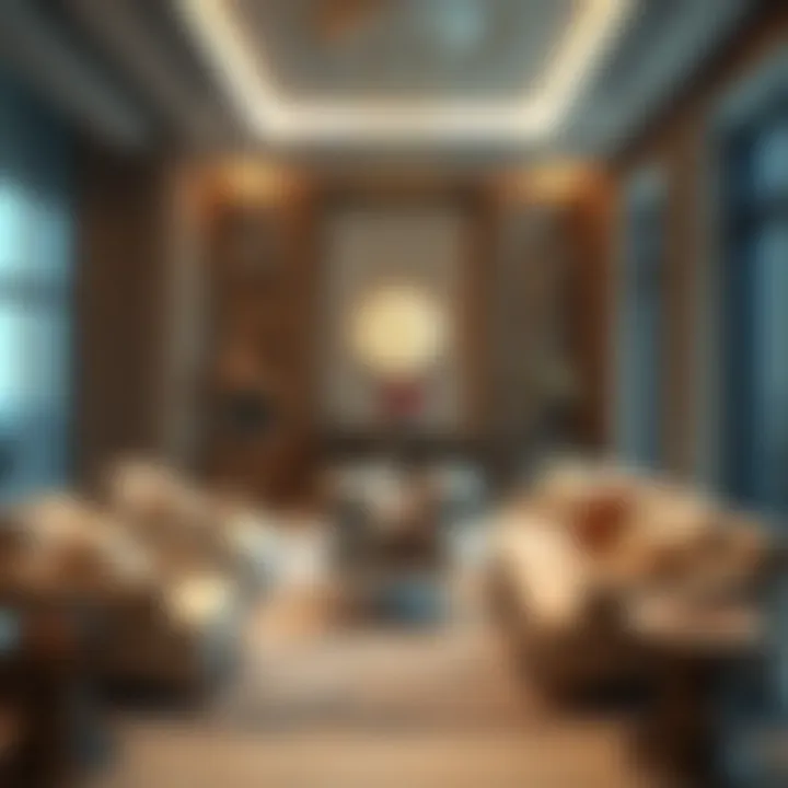 Luxurious interior space highlighting bespoke design elements