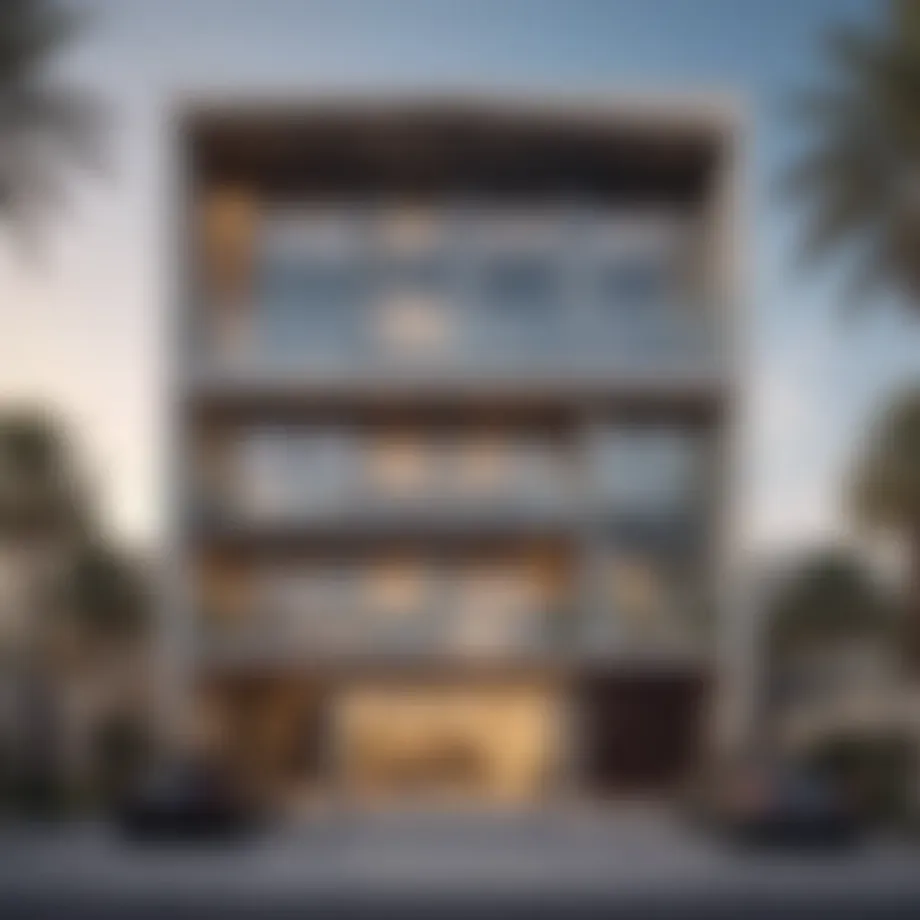 Luxurious facade of MK Residence showcasing modern architecture