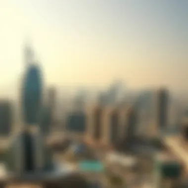 Panoramic view of Dubai skyline from One Zabeel Residences