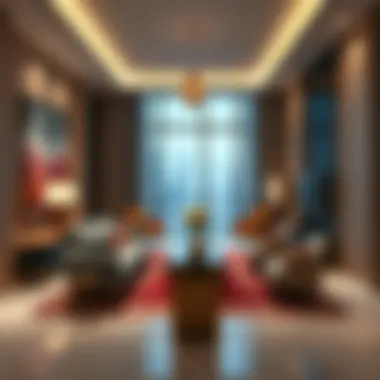 Interior of a luxury apartment in One Zabeel Residences highlighting premium finishes
