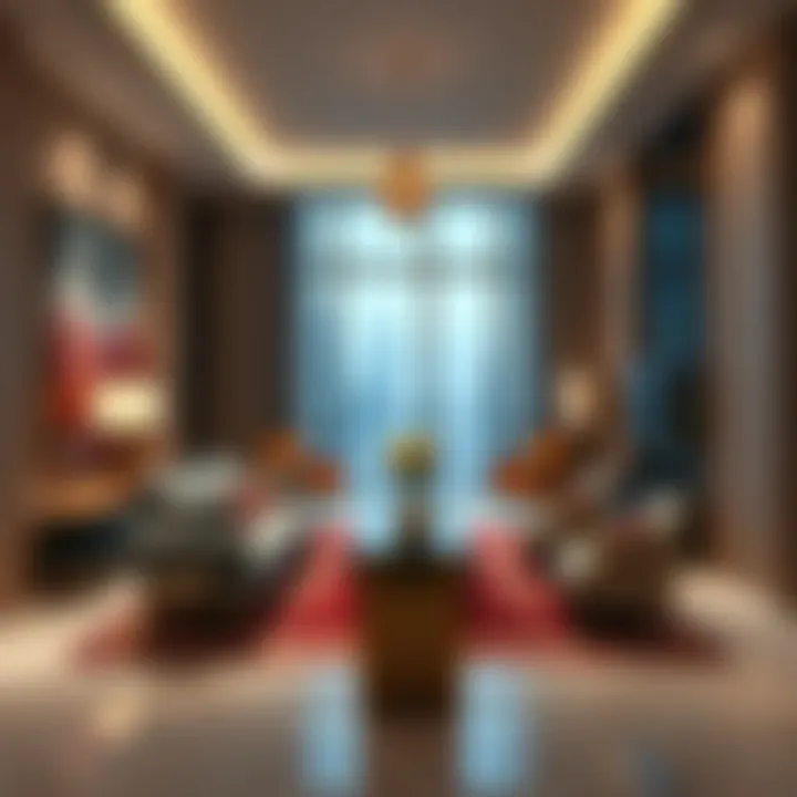 Interior of a luxury apartment in One Zabeel Residences highlighting premium finishes