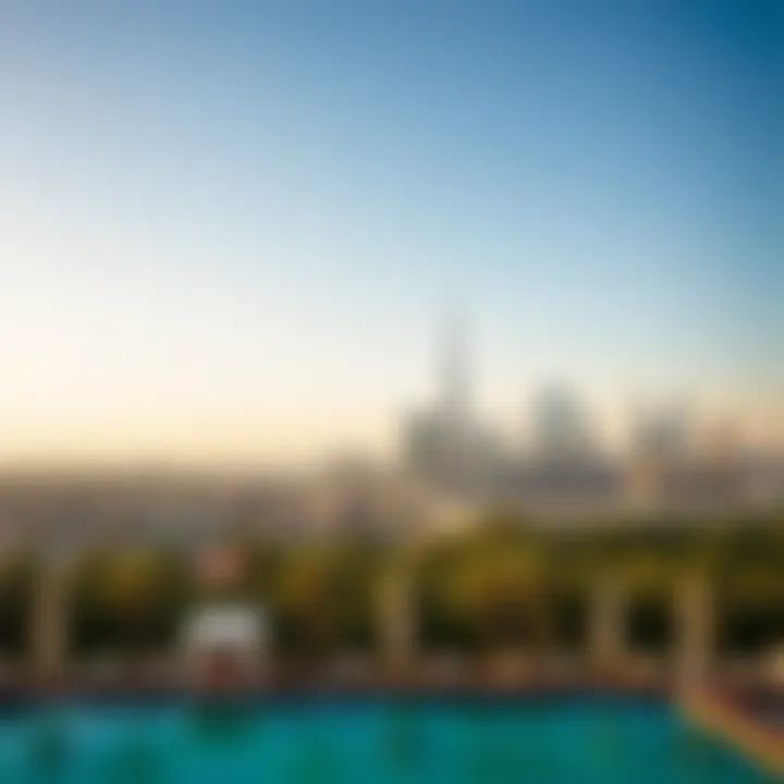 Panoramic skyline view from One Zabeel