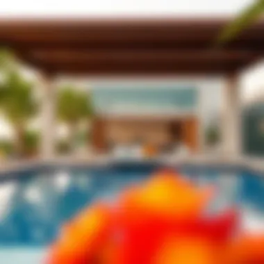 Vibrant lifestyle amenities available at Orla, including pool and recreational areas