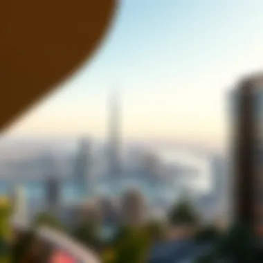 Panoramic view of Dubai skyline from Orla, highlighting prime location