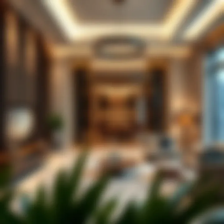 Luxurious interior of a residence in Orla featuring contemporary design