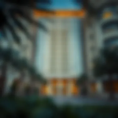 Stunning architectural facade of Park Heights Square