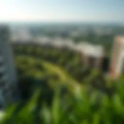 Panoramic view of Park Horizon amidst lush greenery
