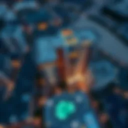 Aerial view of Park Terrace showcasing its modern architecture