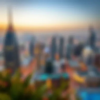 Cityscape Views from Phoenix Tower Panoramic cityscape from the Phoenix Tower's terrace